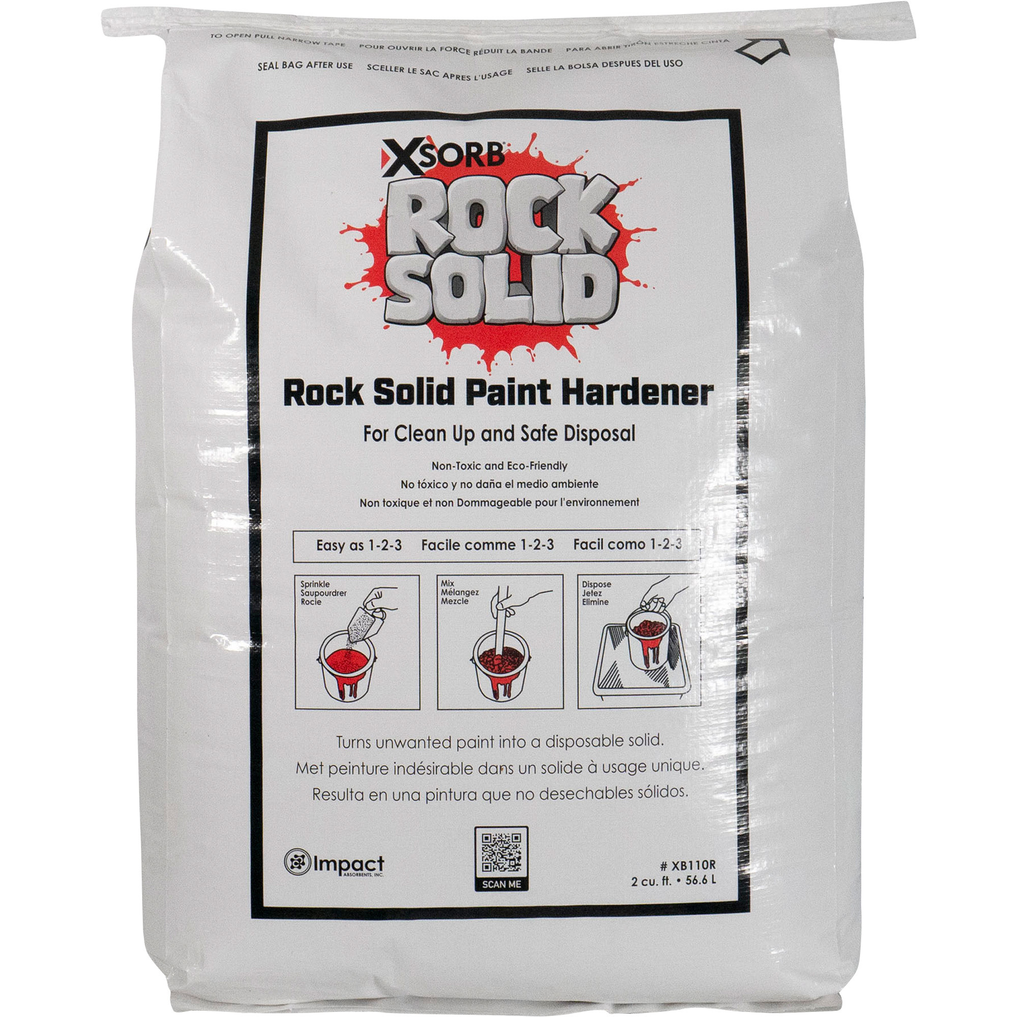 Impact Absorbents Rock Solid Paint Hardener - 23-Lb. Bag, Model# XB110R